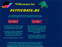 Tablet Screenshot of petticoats.de